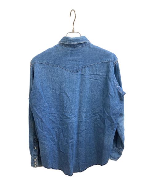 Wrangler（ラングラー）Wrangler (ラングラー) デニムウエスタンシャツ ブルー サイズ:16の古着・服飾アイテム