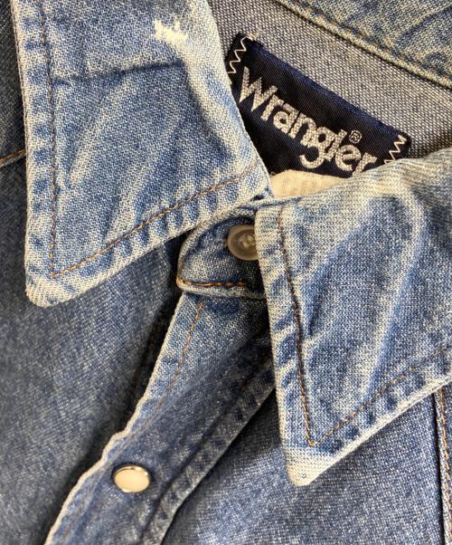 Wrangler（ラングラー）Wrangler (ラングラー) デニムウエスタンシャツ ブルー サイズ:16の古着・服飾アイテム
