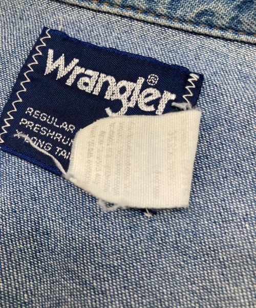 Wrangler（ラングラー）Wrangler (ラングラー) デニムウエスタンシャツ ブルー サイズ:16の古着・服飾アイテム