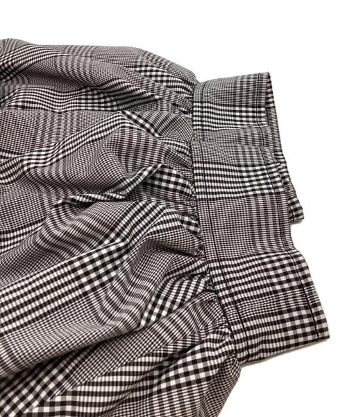 Diagram（ダイアグラム）Diagram (ダイアグラム) サイドポケットワンピース / グレンチェック / パフスリーブ / 0321331161  ブラック サイズ:36の古着・服飾アイテム