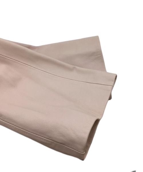 GRACE CLASS（グレースクラス）GRACE CLASS (グレースクラス) バイカラーラムレザージャケット / 0222104308 ピンク サイズ:36の古着・服飾アイテム