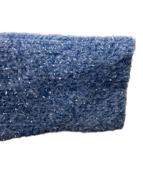 Adam et Rope（アダム エ ロペ）Adam et Rope (アダム エ ロペ) ラメニットカーディガン　GAK-53580-B ブルー サイズ:FREEの古着・服飾アイテム