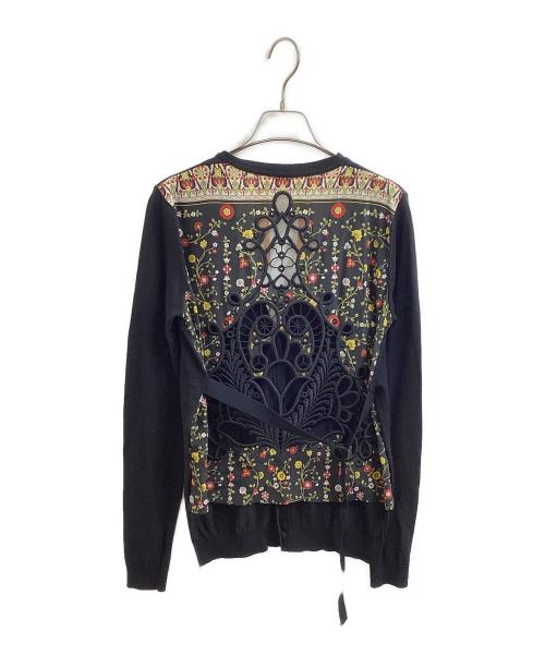 N°21（ヌメロヴェントゥーノ）N°21 (ヌメロヴェントゥーノ) 切替カーディガン / 17S-A023-7615 ブラック サイズ:38の古着・服飾アイテム