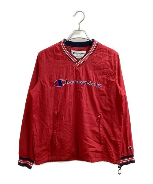 SUPREME（シュプリーム）Supreme (シュプリーム) Champion (チャンピオン) 18SS / ナイロンプルオーバージャケット レッド サイズ:Mの古着・服飾アイテム