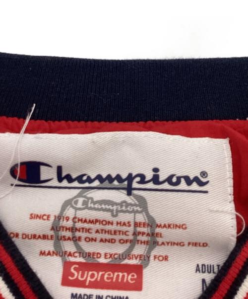 SUPREME（シュプリーム）Supreme (シュプリーム) Champion (チャンピオン) 18SS / ナイロンプルオーバージャケット レッド サイズ:Mの古着・服飾アイテム