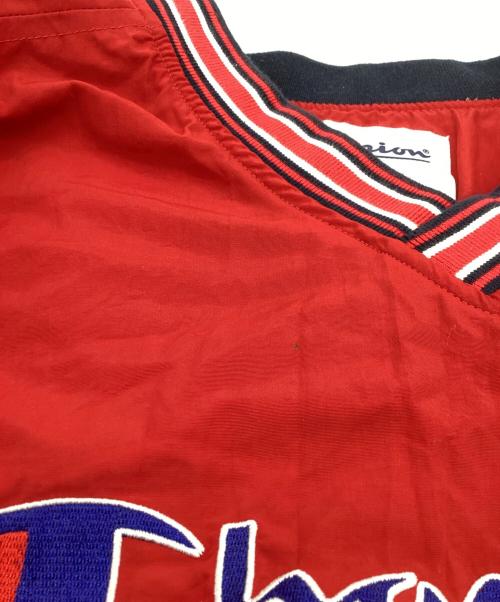 SUPREME（シュプリーム）Supreme (シュプリーム) Champion (チャンピオン) 18SS / ナイロンプルオーバージャケット レッド サイズ:Mの古着・服飾アイテム