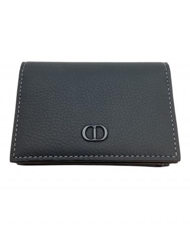 未使用級✨ディオール 名刺入れ アイコン CDロゴ レザー 黒 中古・古着通販】DIOR (ディオール) ICONビジネスカードホルダー
