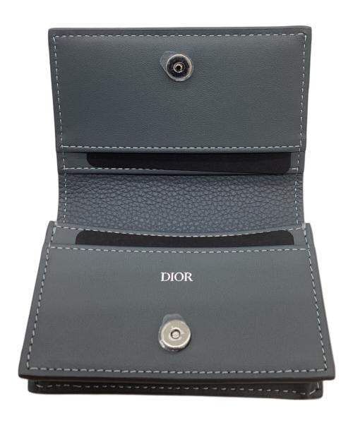 Dior（ディオール）DIOR (ディオール) ICONビジネスカードホルダー　 ブルーの古着・服飾アイテム