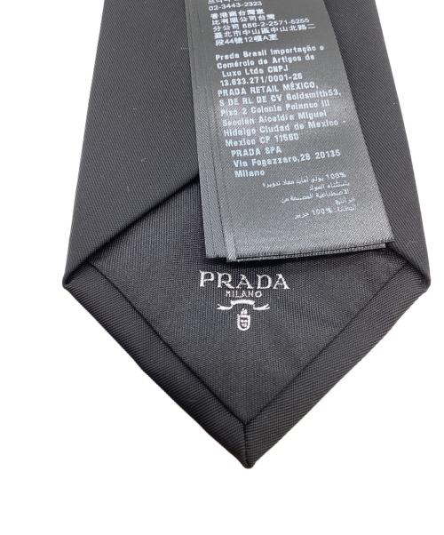 PRADA（プラダ）PRADA (プラダ) Re-Nylon ギャバジンネクタイ　25年モデル ブラック サイズ:-の古着・服飾アイテム