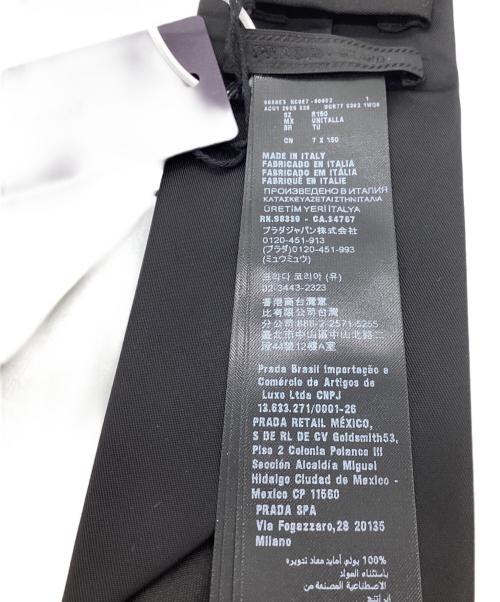 PRADA（プラダ）PRADA (プラダ) Re-Nylon ギャバジンネクタイ　25年モデル ブラック サイズ:-の古着・服飾アイテム
