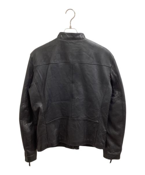 POLO RALPH LAUREN（ポロ・ラルフローレン）POLO RALPH LAUREN (ポロ・ラルフローレン) LAMBSKIN CAFE RACER JACKET ブラック サイズ:Lの古着・服飾アイテム
