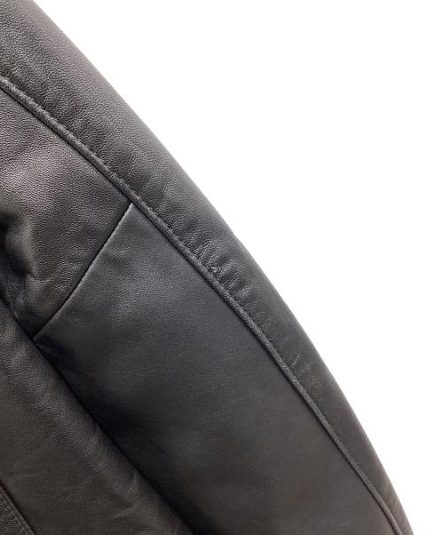 POLO RALPH LAUREN（ポロ・ラルフローレン）POLO RALPH LAUREN (ポロ・ラルフローレン) LAMBSKIN CAFE RACER JACKET ブラック サイズ:Lの古着・服飾アイテム