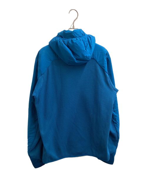 Patagonia（パタゴニア）Patagonia (パタゴニア) ナノエアライトハイブリッドフーディ ブルー サイズ:Mの古着・服飾アイテム