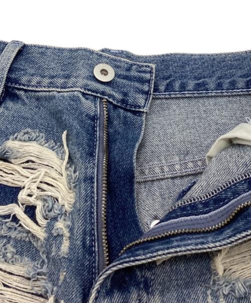 Ameri（アメリ）AMERI (アメリ) UND HARD DAMAGE LOOSE DENIM / ハードダメージルーズデニム / 0225208610890 インディゴ サイズ:25の古着・服飾アイテム