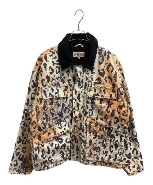 stussy（ステューシー）stussy (ステューシー) washed canvas shop jacket ベージュ サイズ:Sの古着・服飾アイテム
