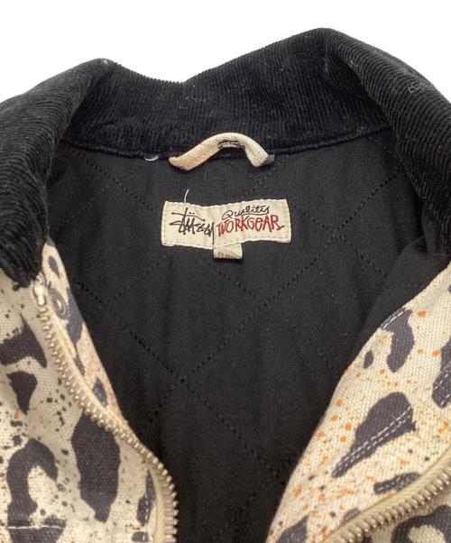 stussy（ステューシー）stussy (ステューシー) washed canvas shop jacket ベージュ サイズ:Sの古着・服飾アイテム