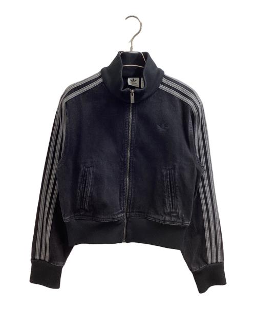adidas（アディダス）adidas (アディダス) アディカラーデニムトラックトップ / JD3110 ブラック サイズ:Mの古着・服飾アイテム