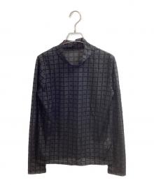 Ameri（アメリ）の古着「NEW LOGO MONOGRAM PLAID SKIN TOP / ニューロゴモノグラムプレイドスキントップ / 0224203920240」｜ブラック