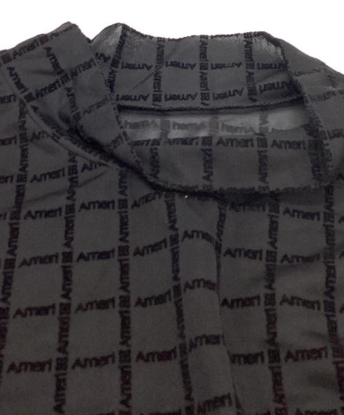 Ameri（アメリ）AMERI (アメリ) NEW LOGO MONOGRAM PLAID SKIN TOP / ニューロゴモノグラムプレイドスキントップ / 0224203920240 ブラック サイズ:FREEの古着・服飾アイテム