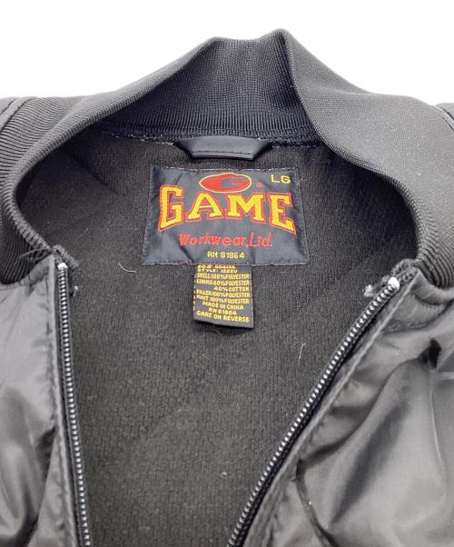 GAME（ゲーム）GAME (ゲーム) キルティングベスト ブラック サイズ:Lの古着・服飾アイテム