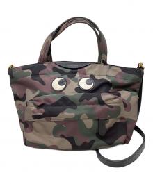 ANYA HINDMARCH（アニヤ・ハインドマーチ）の古着「E/W Tote Mini Eyes / E/Wトートミニアイズ」｜グリーン