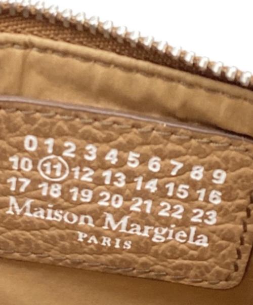 Maison Margiela（メゾンマルジェラ）Maison Margiela (メゾンマルジェラ) グレインレザー カード&コインケース / ZIP CARD HOLDER / S56UI0143 ベージュの古着・服飾アイテム