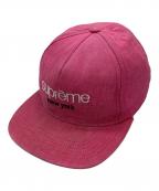 SUPREMEシュプリーム）の古着「Classic Logo Denim 5-Panel Cap / 13ss」｜ピンク
