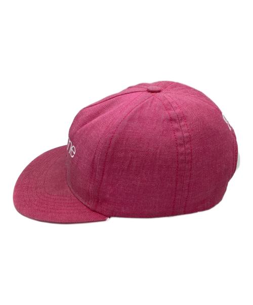 SUPREME（シュプリーム）SUPREME (シュプリーム) Classic Logo Denim 5-Panel Cap / 13ss ピンクの古着・服飾アイテム