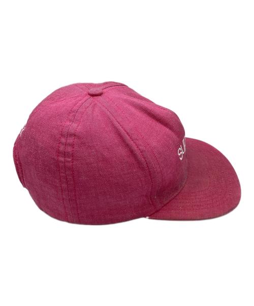 SUPREME（シュプリーム）SUPREME (シュプリーム) Classic Logo Denim 5-Panel Cap / 13ss ピンクの古着・服飾アイテム
