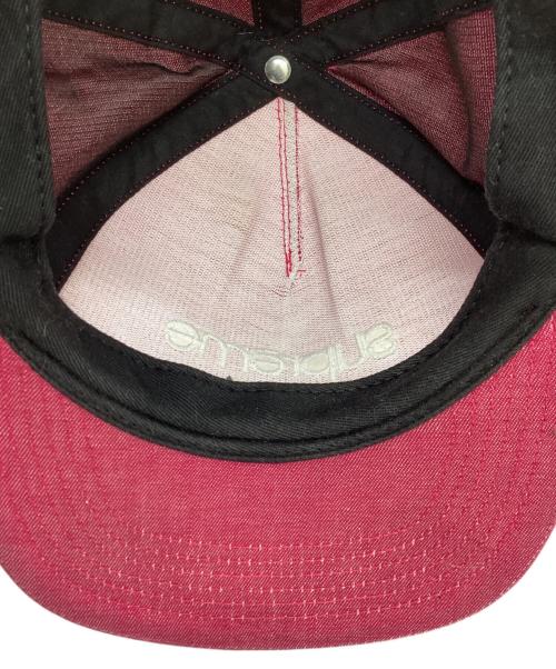 SUPREME（シュプリーム）SUPREME (シュプリーム) Classic Logo Denim 5-Panel Cap / 13ss ピンクの古着・服飾アイテム