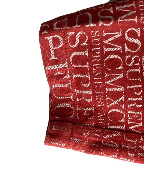 SUPREME（シュプリーム）SUPREME (シュプリーム) Fuck 'Em All Denim Hooded Pullover　15AW レッド サイズ:Mの古着・服飾アイテム