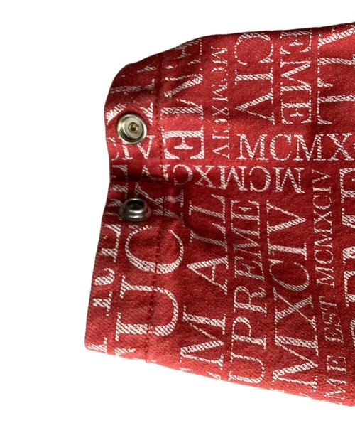 SUPREME（シュプリーム）SUPREME (シュプリーム) Fuck 'Em All Denim Hooded Pullover　15AW レッド サイズ:Mの古着・服飾アイテム