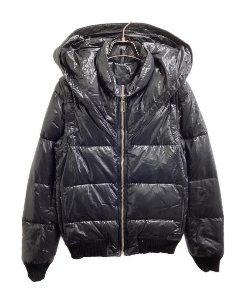 DIOR HOMME（ディオール オム）Dior Homme (ディオール オム) ビッグフードデタッチャブルダウンジャケット ブラック サイズ:44の古着・服飾アイテム