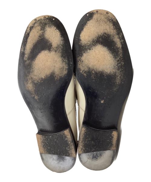 GUCCI（グッチ）GUCCI (グッチ) ビットローファー　286771 ホワイト サイズ:7 1/2の古着・服飾アイテム