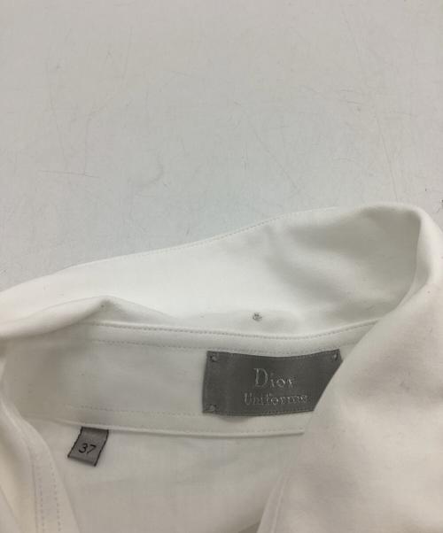 Dior Uniforme（ディオール オム ユニフォーム）Dior Uniforme (ディオール オム ユニフォーム) 比翼ドレスシャツ / dress shirt / 003U501A1581 ホワイト サイズ:37の古着・服飾アイテム