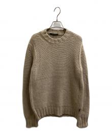 GUCCI（グッチ）の古着「カシミヤブレンドローゲージニット」｜ベージュ