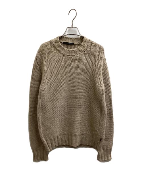 GUCCI（グッチ）GUCCI (グッチ) カシミヤブレンドローゲージニット ベージュ サイズ:Mの古着・服飾アイテム