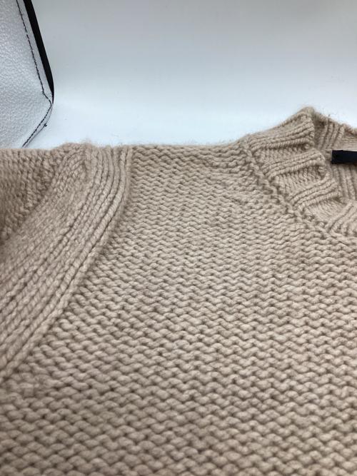 GUCCI（グッチ）GUCCI (グッチ) カシミヤブレンドローゲージニット ベージュ サイズ:Mの古着・服飾アイテム
