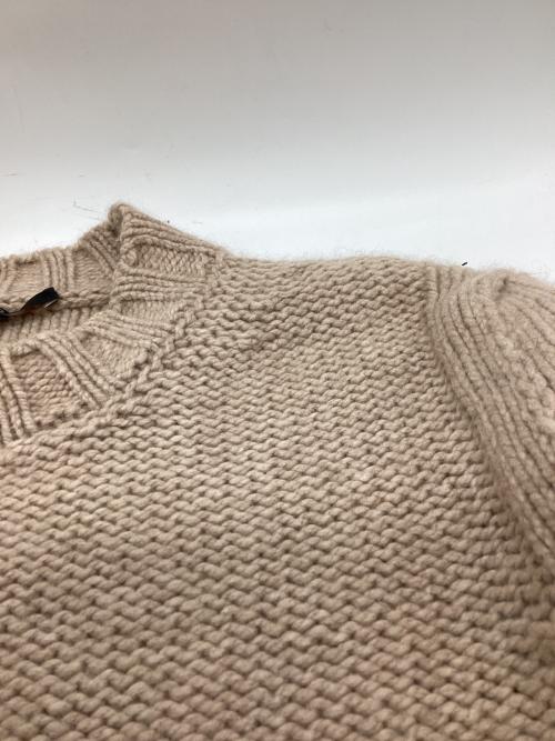 GUCCI（グッチ）GUCCI (グッチ) カシミヤブレンドローゲージニット ベージュ サイズ:Mの古着・服飾アイテム