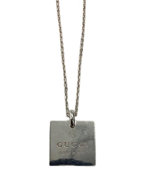 GUCCI（グッチ）GUCCI (グッチ) スクエアプレートネックレス / square plate necklace / SILVER925の古着・服飾アイテム