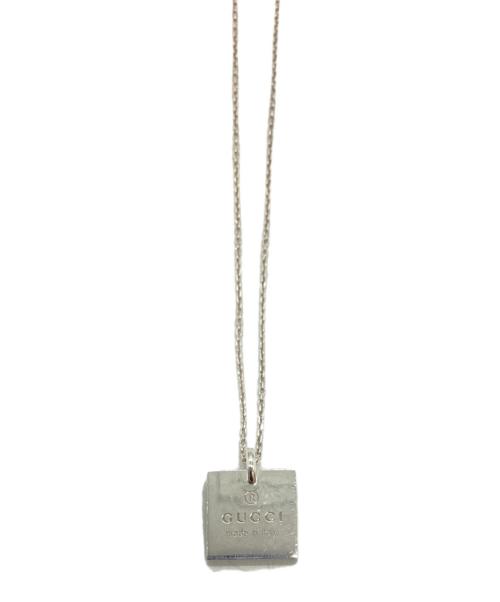 GUCCI（グッチ）GUCCI (グッチ) スクエアプレートネックレス / square plate necklace / SILVER925の古着・服飾アイテム