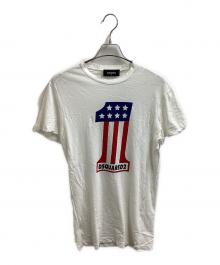 DSQUARED2（ディースクエアード）の古着「ダメージ加工カットソー　/　S71GD0313 S22507　/　ﾀﾞﾒｰｼﾞ加工」｜ホワイト