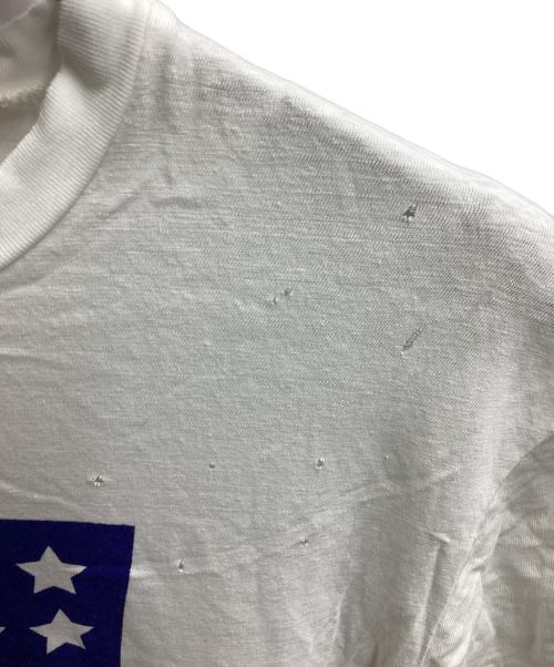 DSQUARED2（ディースクエアード）DSQUARED2 (ディースクエアード) ダメージ加工カットソー　/　S71GD0313 S22507　/　ﾀﾞﾒｰｼﾞ加工 ホワイト サイズ:Mの古着・服飾アイテム