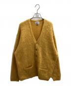 STEP AHEADステップアヘッド）の古着「Mohair Cardigan W/Pocket」｜マスタードイエロー