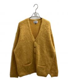 STEP AHEAD（ステップアヘッド）の古着「Mohair Cardigan W/Pocket」｜マスタードイエロー