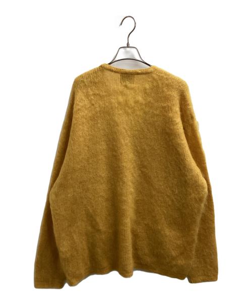STEP AHEAD（ステップアヘッド）STEP AHEAD (ステップアヘッド) Mohair Cardigan W/Pocket マスタードイエロー サイズ:Lの古着・服飾アイテム