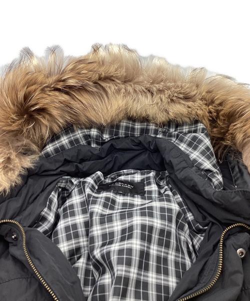 BURBERRY BLACK LABEL（バーバリーブラックレーベル）BURBERRY BLACK LABEL (バーバリーブラックレーベル) BURBERRY BLACK LABEL ファー付きダウンジャケット / D1F22-221-09 ブラック サイズ:LLの古着・服飾アイテム