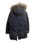 BURBERRY BLACK LABEL (バーバリーブラックレーベル) BURBERRY BLACK LABEL ファー付きダウンジャケット / D1F22-221-09 ブラック サイズ:LL：15000円