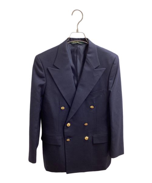 POLO RALPH LAUREN（ポロ・ラルフローレン）POLO RALPH LAUREN (ポロ・ラルフローレン) 金釦ダブルジャケット / 緑タグ 80s ボーイズライン ネイビー サイズ:160の古着・服飾アイテム
