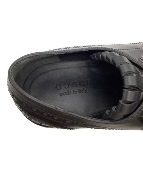 GUCCI（グッチ）GUCCI (グッチ) フリンジタッセルシューズ　358271 ブラック サイズ:10 1/2の古着・服飾アイテム